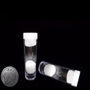 30mm Applied Clear Round Cases Coin Storage Protective Tube Holder Plastic MO