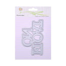 2pcs Greeting Slogan Scrapbooking Cutting Dies Stencil DIY Making Craft