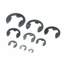 120Pcs E Clips Retaining Ring Black Manganese Steel 1.5Mm To 10Mm
