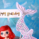 Biling Star Fishtail Shell Starfish Mermaid Cake Topper for Dessert Decor  LJ