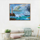 Sea Full Drill Diamond Painting DIY Embroidery Kits Cross Stitch Art Decor