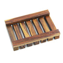 natural wooden soap tray holder handmade container storage dish bathroom vinta Z