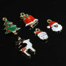 Christmas Wholesale 20Pcs Mix Unique Enamel Christmas Charms Pendants Crafts