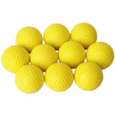 10pcs Yellow Soft Elastic Indoor Practice PU Golf Ball Y5H6