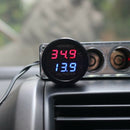 2 In 1 Monitoring Multifunctional Thermometer Water Temperature Car Voltmeter