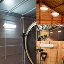 10 LED Solar Powered Shed Light Rechargeable Indoor Garage Pull Lamp Kit Garden