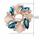 Handmade Brooches Pin Fashion Crystal Bauhinia Brooch Shape For Women Dress
