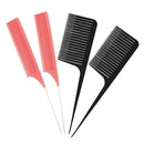 4Pcs Women Pro ABS One-way Weave Highlighting Foiling Hair Comb Styling Tool