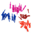 160pcs Mixed Colors 4-SIZE Plastic Castle Golf tees Height Control