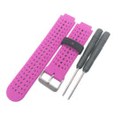2 Pieces Silicone Replacement Wrist Watch Band for Garmin Forerunner 220 230 235
