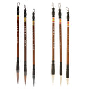 3 Pieces Chinese Calligraphy Brushes Weasel Wolf Hair Writing Painting Art Craft