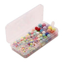 200Pcs Round Mixed Acrylic Loose Beads for Kids Fun Jewelry Making DIY Craft