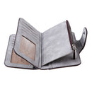 Long Wallet ID Credit Card Holder PU Leather Trifold Pocket Card Case Purse
