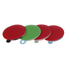 Stainless Steel Round PU Leather Cover Shatter Proof Card Pocket Cosmetic Mir Ew