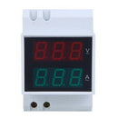 Digital Din-Rail LED Voltage Ammeter Current Meter Voltmeter AC80-300V 0.2- Z2D6