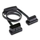 16 Pin Flat OBD 2 Auto ELM327 Extension Cable with Switch Adapter Connector A