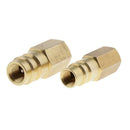 R-134a 1/4" Air Conditioning Adapter Set Metal Durable High-quality 2Pieces