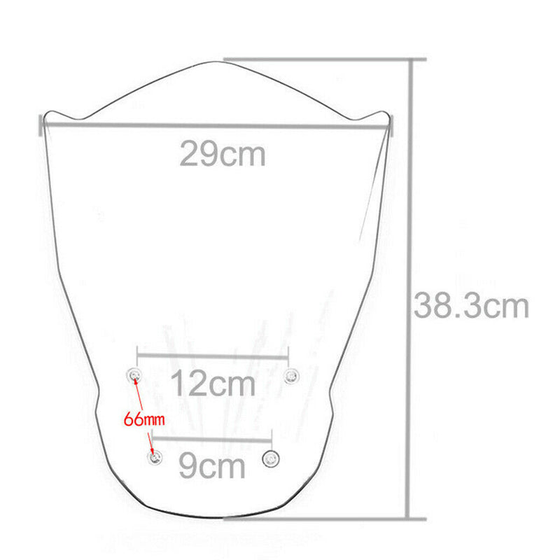 Smoke Motorcycle Windscreen Windshield Racing for Yamaha MT-07 FZ-07 MT07