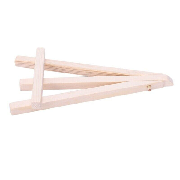 1-10PCS Mini Wooden Cafe Table Number Easel Wedding Place Name Card Holder  R5C2