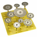 10 Pcs Set Diamond Cut Off Saw Wheel Discs Blades Rotary Tool Set with Shan