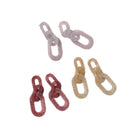 3 Pairs Of Earrings Set Cute Glitter Transparent Acrylic Pendant Earrings E