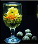10 Blooming Flower Flowering Jasmine Green Chinese Tea Ball Handmade In Bag M&