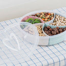 Double-Layer Snack Candy Storage Box with Lid Christmas Gift Wedding Party