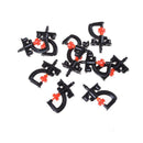 10 Pcs 360 Degree Garden And Irrigation Micro Adjustable Sprinkler Heads+Shelf !