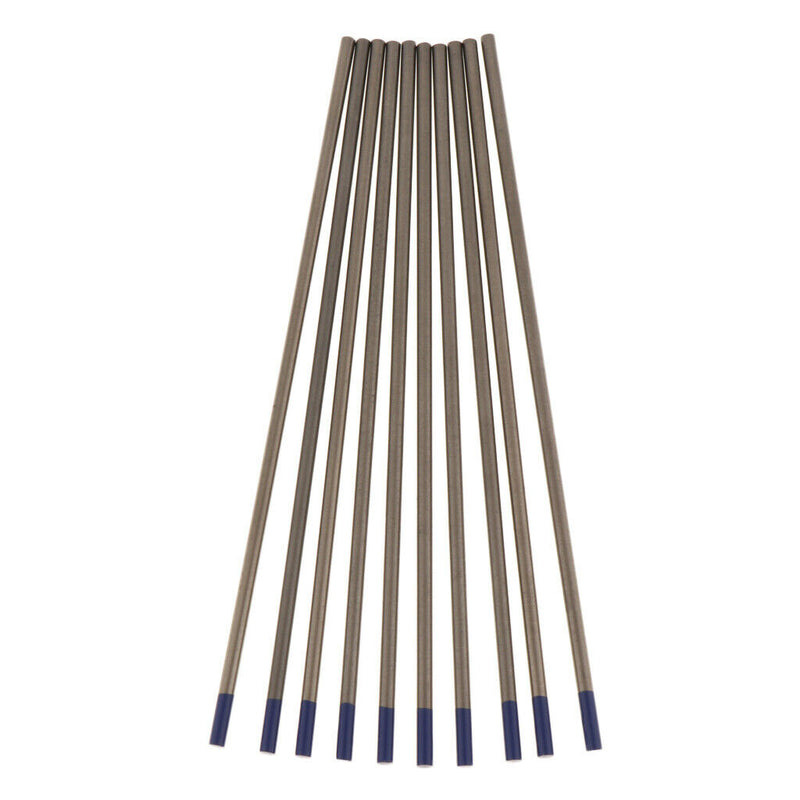 10Pcs 150mm Blue Tungsten Electrode Stick Rod For TIG Arc Welding Weld 3.2mm