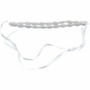 Double Strip Bride Wedding Accessory Hair Head Band Wear Rhinestone Jewelry