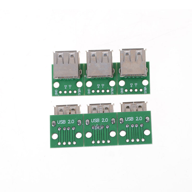 10Pcs USB 2.0 To DIP 4P 2.54MM PCB Board Adapter Converter For Arduino DIY BX