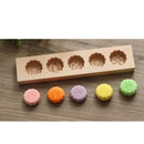 Chinese Traditional Mini Wooden Mid-autumn Festival Mooncake Mold -Flower
