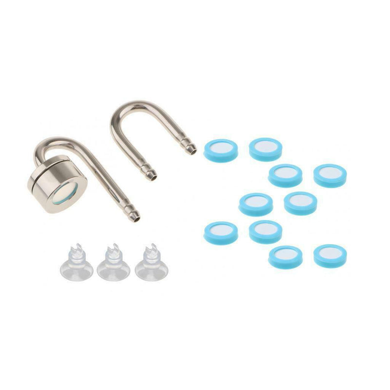 Stainless Steel CO2 Regulator Bubble Counter + 10 Pcs Aquarium CO2 Ceramic