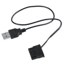 PC Fan 4 Pin 12V to 5V USB 2.0 Connection Cable Adapter