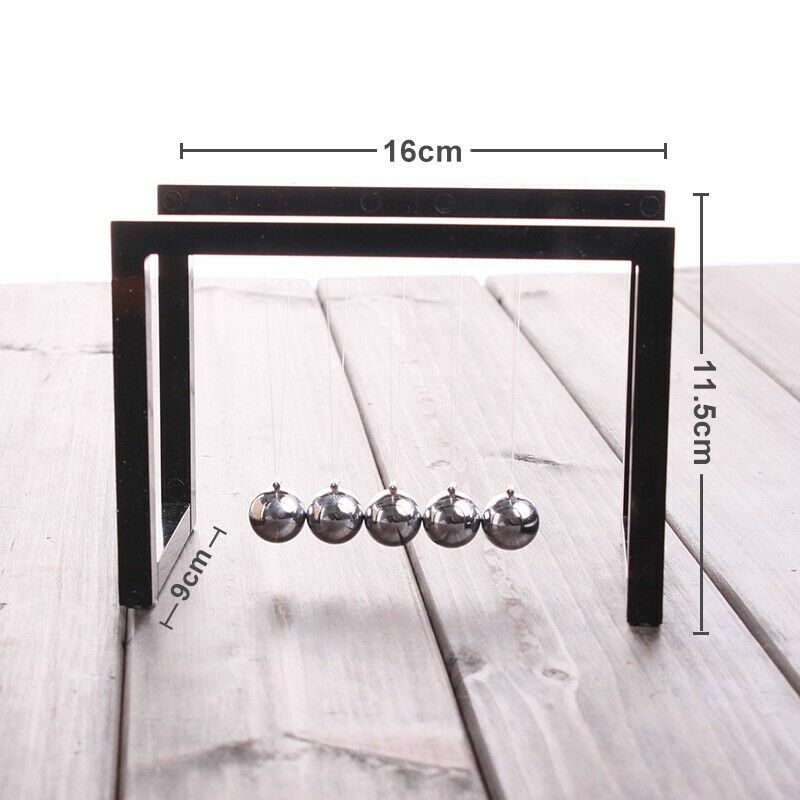 Newton Balls Cradle Balance Ball Newtons Pendulum Ornaments Home Decoration S5R9
