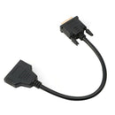Dvi-D Male (24+1) To Two Hdmi Dual Female Y-Splitter Video Cable Adapter 30