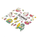 clothes flamingo  patches heat transfer stickers diy iron on appliques ME