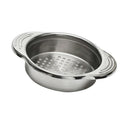 Round Stainless Steel Oil Water Can Tin Strainer Kitchen Utensil 11.5cm Dia.