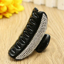 Fashion Glitter Diamond Women Lady Hair Clip Claw Grip Butterfly E1H1