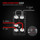 3X(5Pin Boat Atv Rocker Switch On-Off Led Blue Light