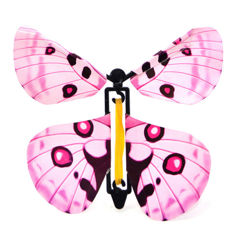 2 pcs Magic flying plastic butterfly surprise birthday christmas gift   Z