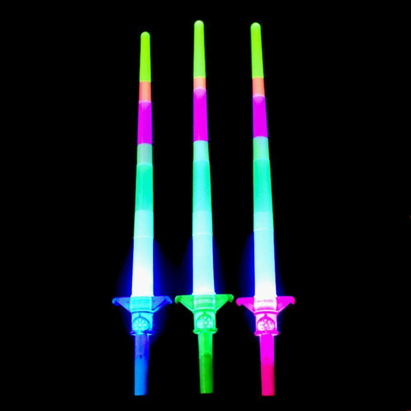 LED Telescopic Magic Star Wand Flashing Sticks Lights Up Sticks Xmas Prop