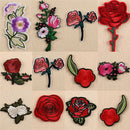 11x Embroidery Rose Flower Sew Iron on Patch on Badge Bag Jeans Applique Craf FT