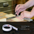 Stainless Steel Miter Track Tape Self Adhesive Metric Ruler (L2R White) A
