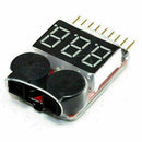 RC Lipo Battery Low Voltage Alarm 1S-8S Buzzer Indicator Checker Tester Sup H2Z7