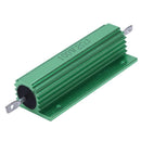 Chassis Mounted 100W 2 Ohm 5% Aluminum Case Wirewound Resistor Green P2R1