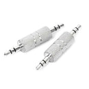 2pcs 3.5mm Stereo Male to 3.5mm Male Headphone Audio Adapter Jack Coupler C V8K2