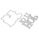 2pcs Slogan Hop To It Cutting Dies Stencil Scrapbook Embossing Craft Cards A