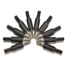 10 pcs 3.5mm 1/8" Audio Male Plug Jack Adapter Stereo Connector Headphone VGUS