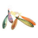 5Pcs Fishing Baits Soft Artificial Fish Concave Lure 9cm 5g Mixed Colors Vivid